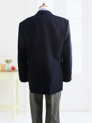 ラルフローレン　紺ブレザーの正統派スーツ　160