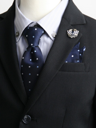 値引販売 smoothyスーツ 120cm + ネクタイ&ポケットチーフ - キッズ服 