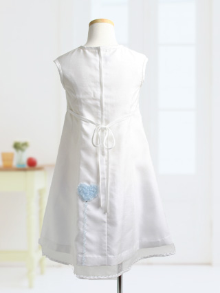 ファミリア ハートの飾りが素敵な純白ロングドレス 110 / ブランド