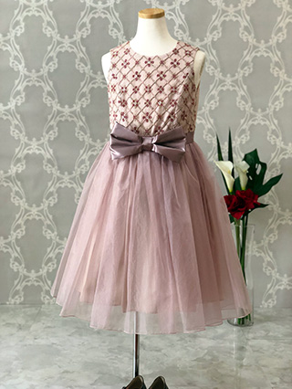 トッカ　ふんわりチュールの華やかなドレス(ピンク)　140/160(サイズ160)