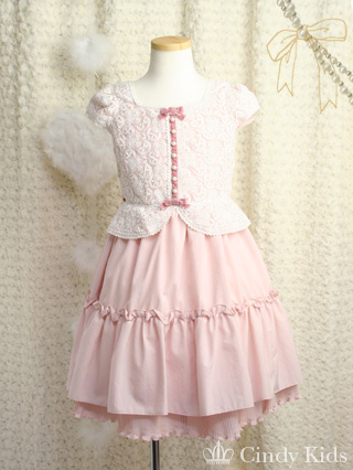 シャーリーテンプル　ピンクのプリンセス風ドレス　120　