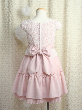 シャーリーテンプル　ピンクのプリンセス風ドレス　120　